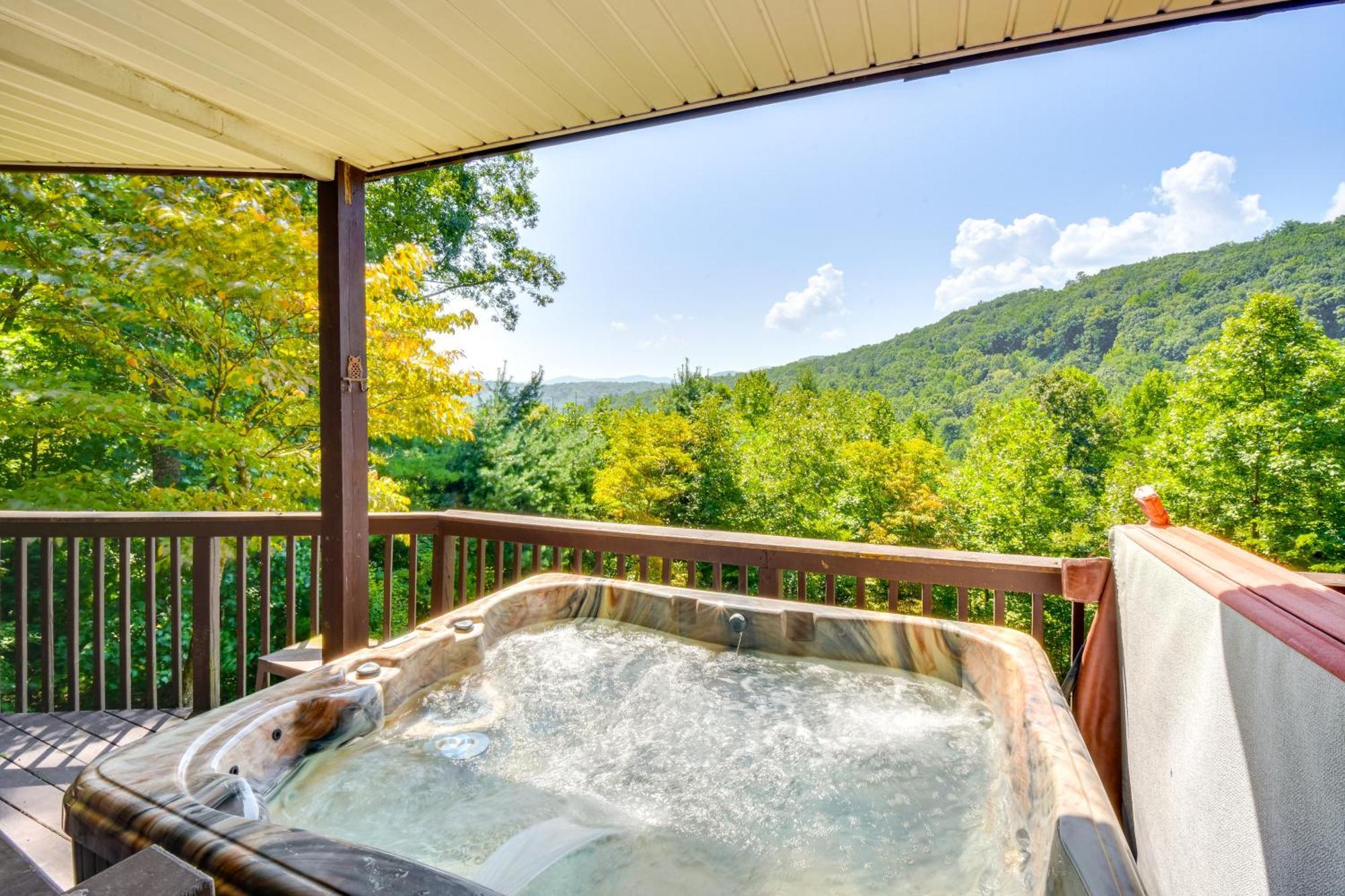 Mountain Cabin With Hot Tub And Fire Pit! Блеърсвил Екстериор снимка